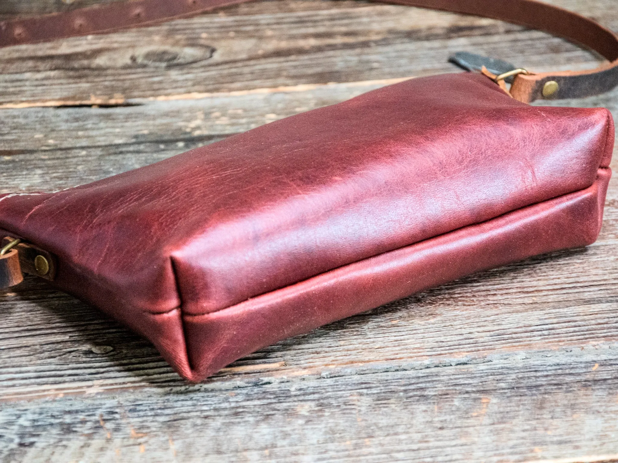 Flagship Colors | Mini Leather Zip Bag | Handmade Purse