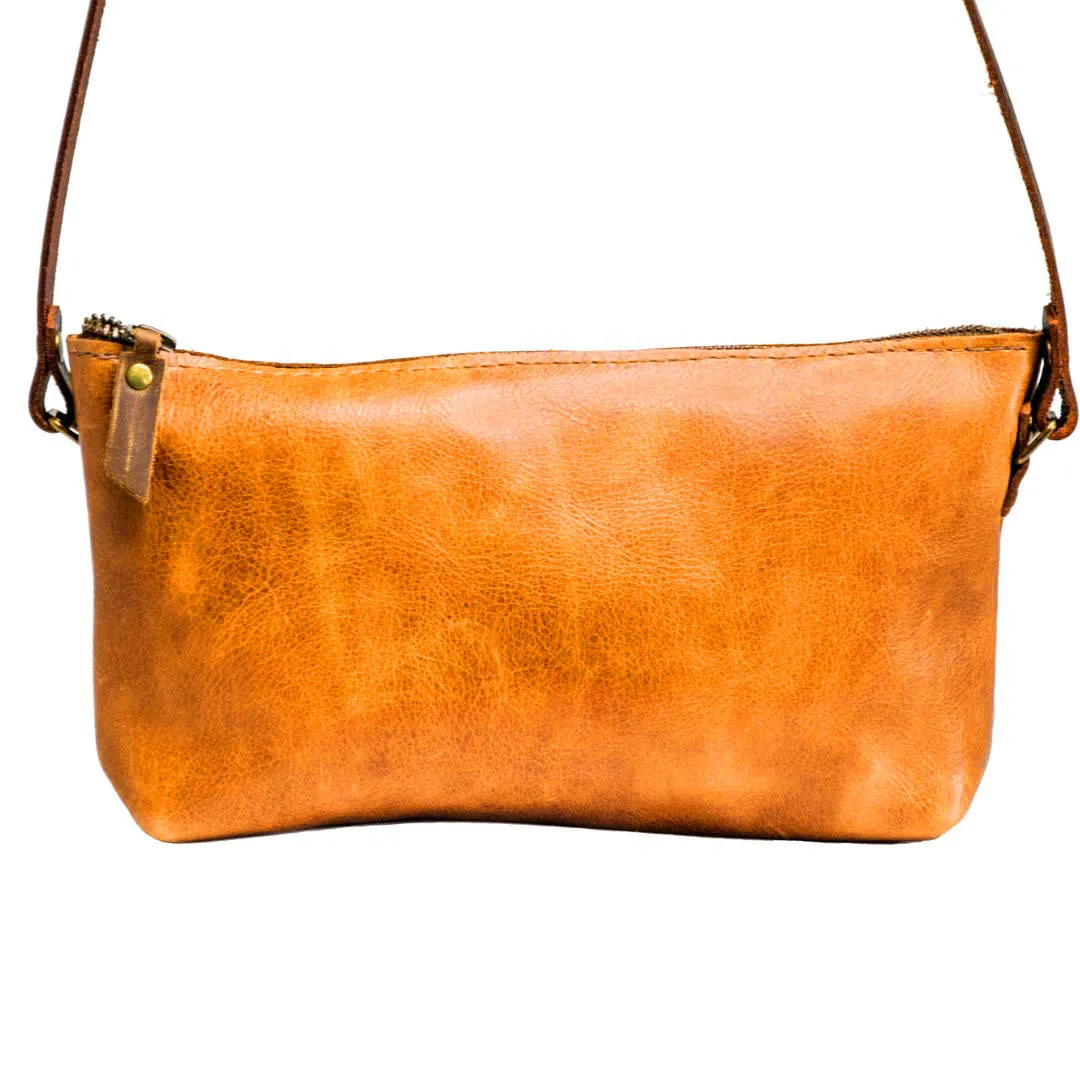 Flagship Colors | Mini Leather Zip Bag | Handmade Purse