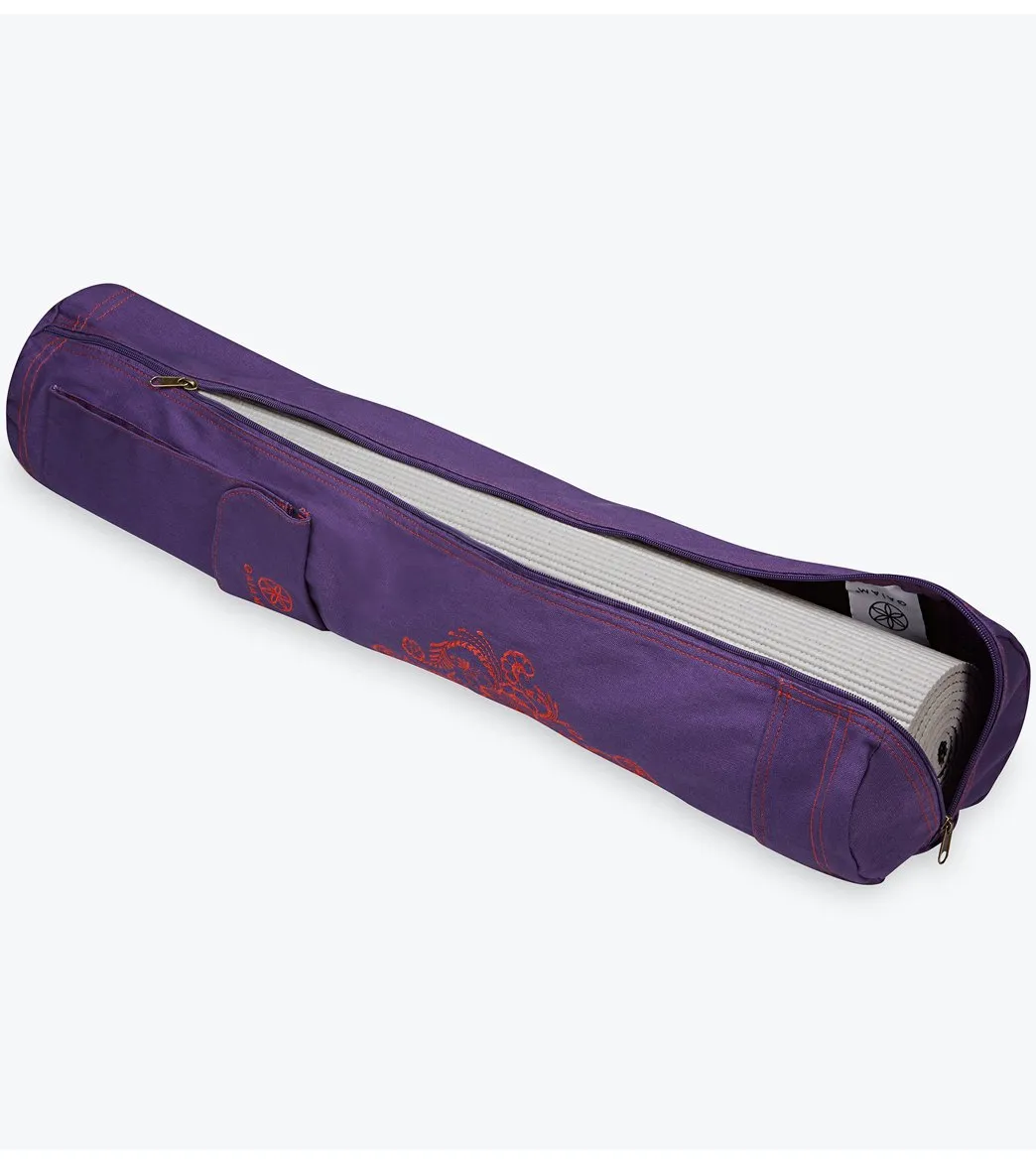 Gaiam Aubergine Embroidered Cargo Yoga Mat Bags