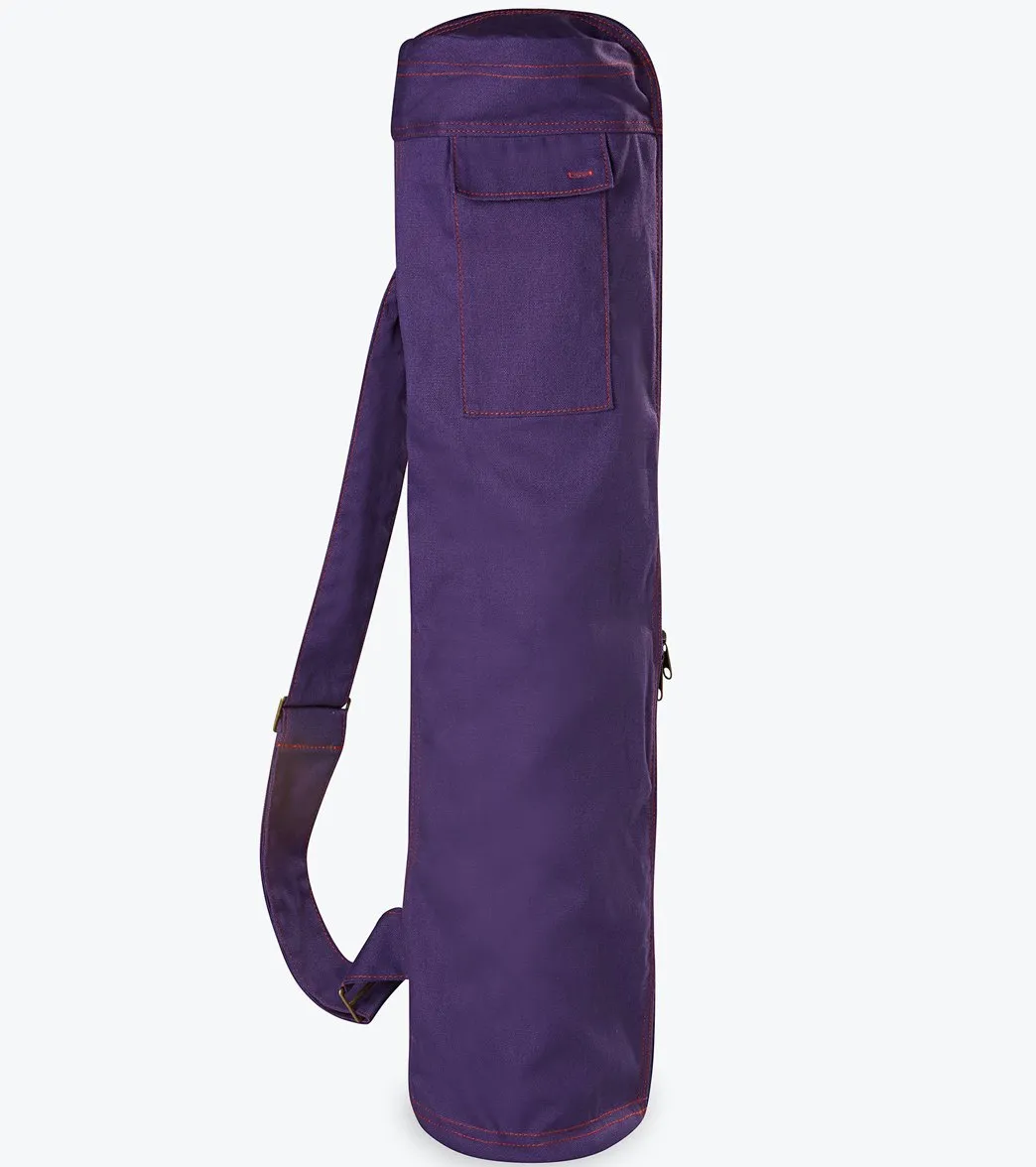 Gaiam Aubergine Embroidered Cargo Yoga Mat Bags