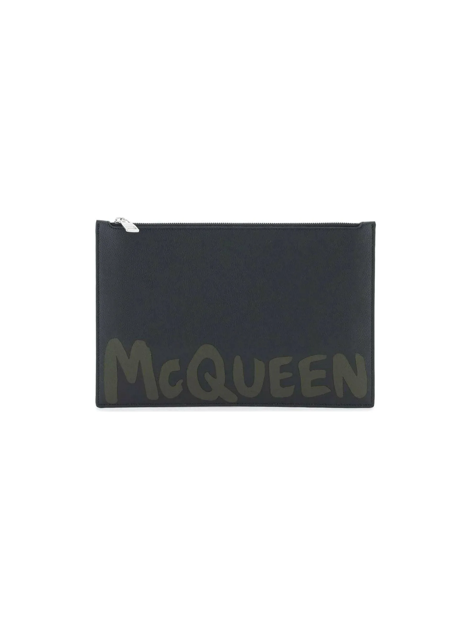 Graffiti Leather Clutch
