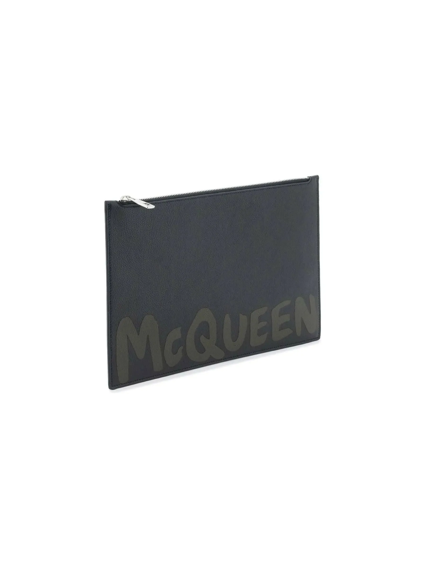 Graffiti Leather Clutch