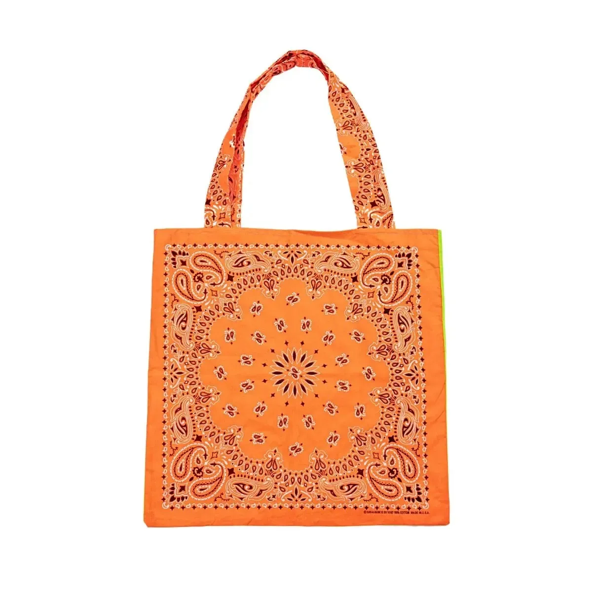 Green Neon Orange Tote