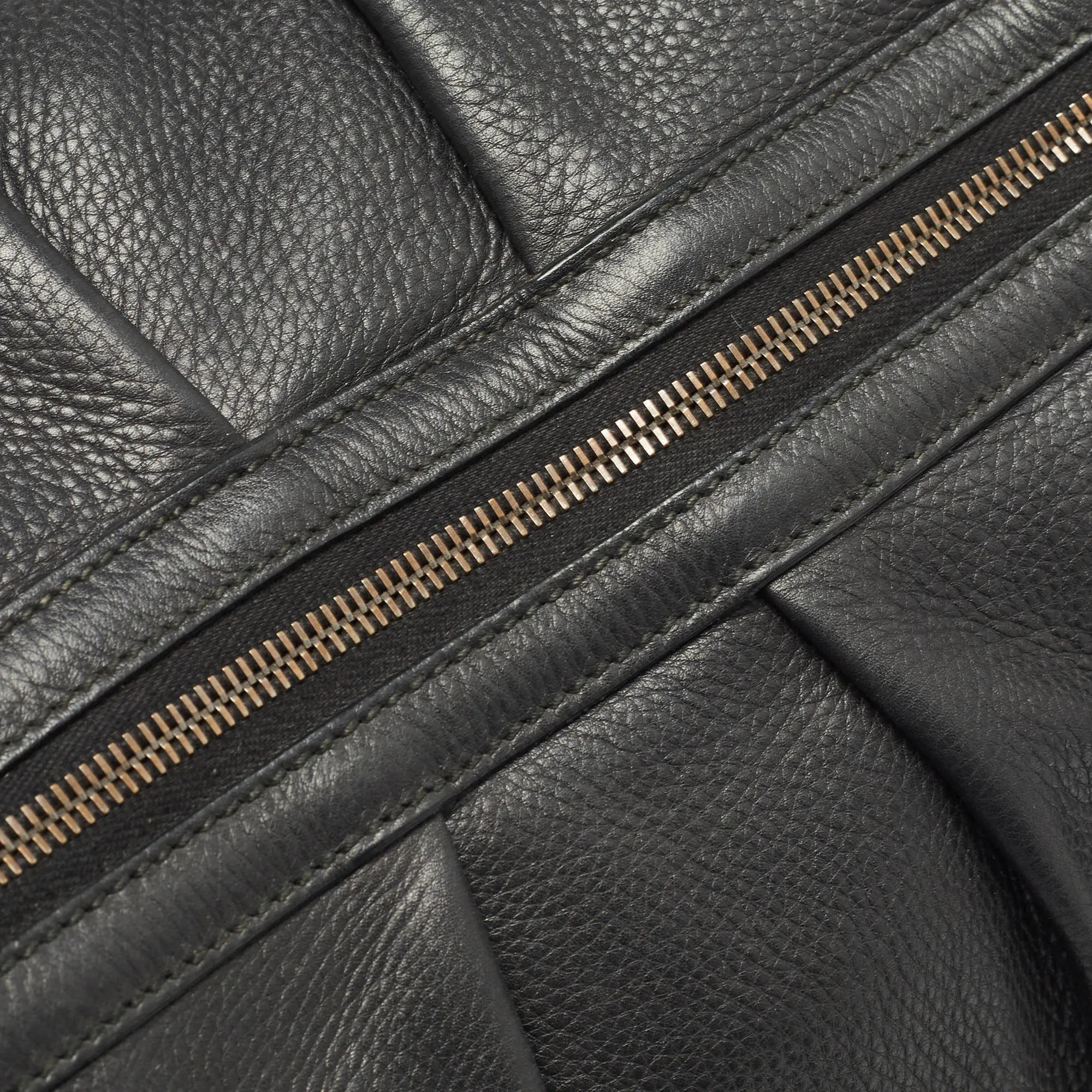 Gucci Black Leather Large Icon Bit Boston Bag