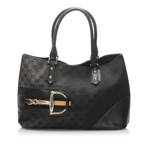 Gucci GG Canvas Hasler Tote (SHG-10051)