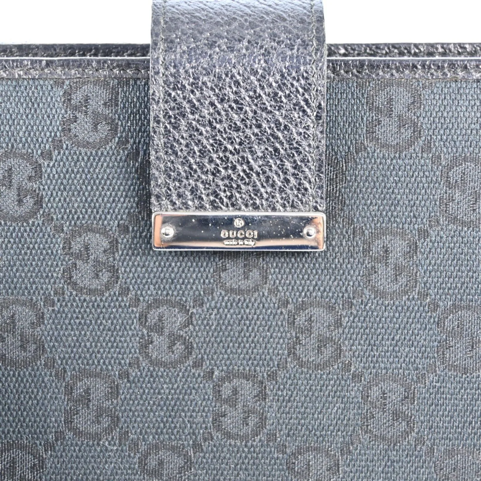 Gucci Gg Canvas Planner Cover Black