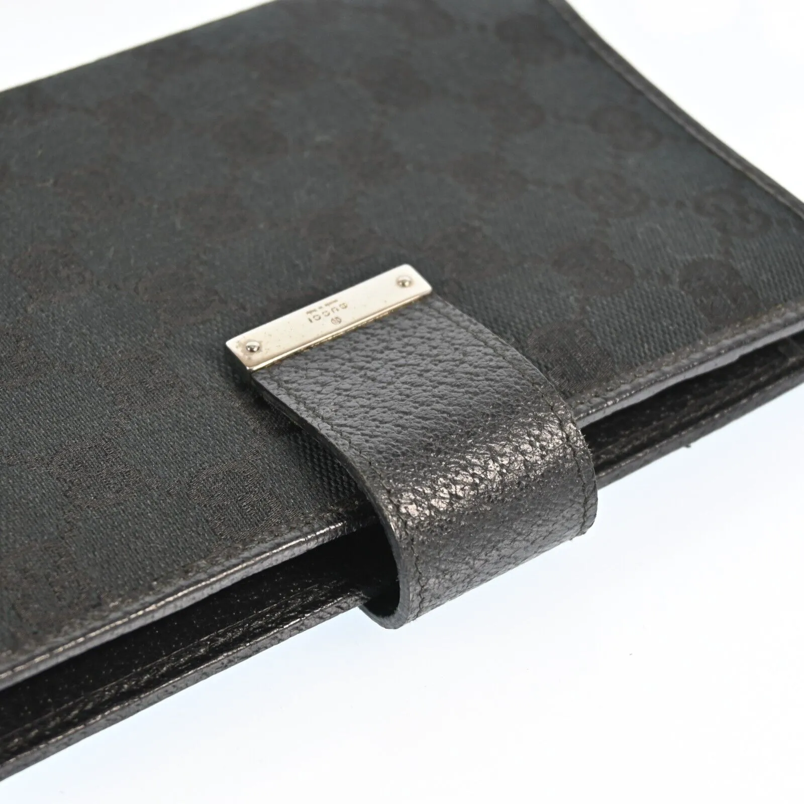 Gucci Gg Canvas Planner Cover Black