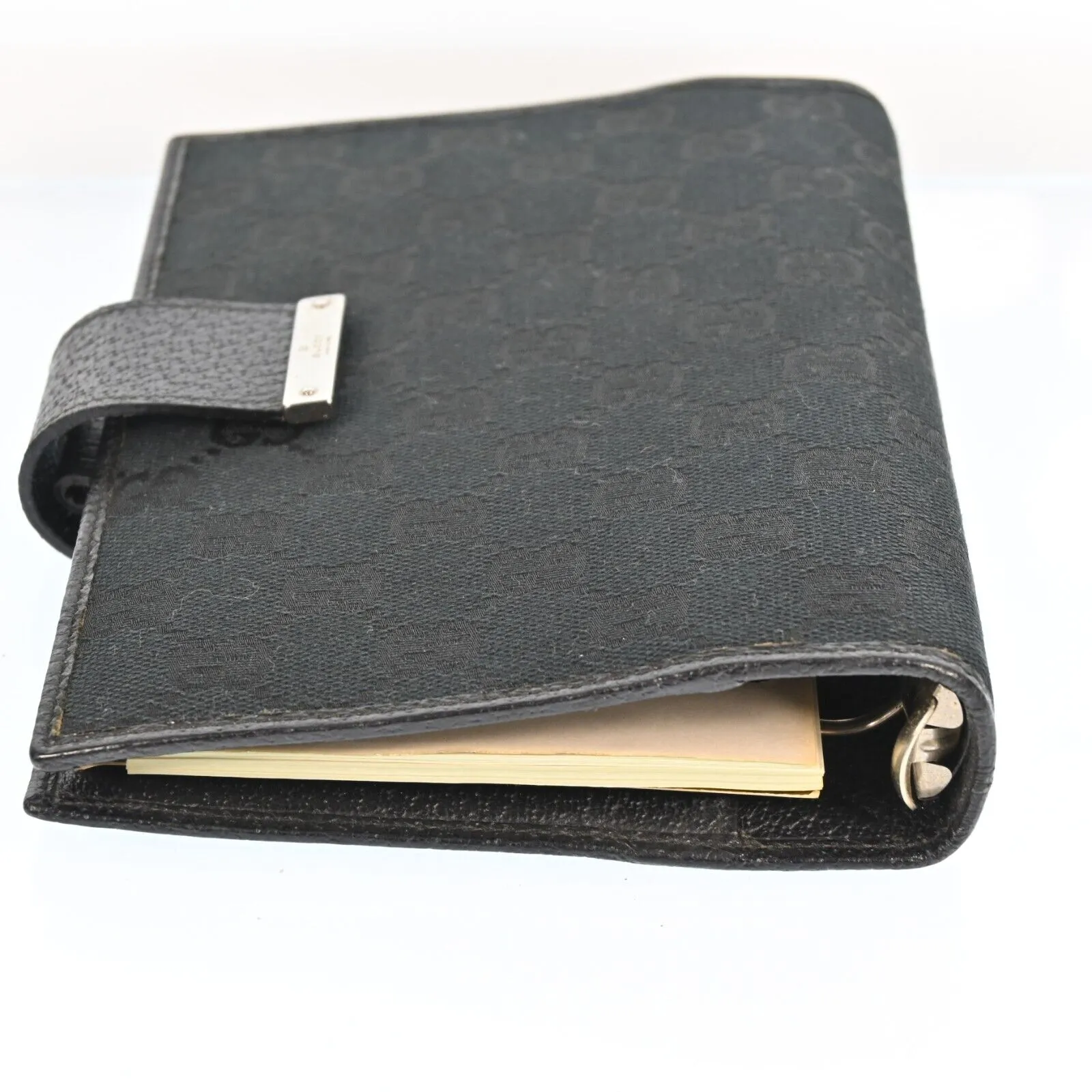 Gucci Gg Canvas Planner Cover Black