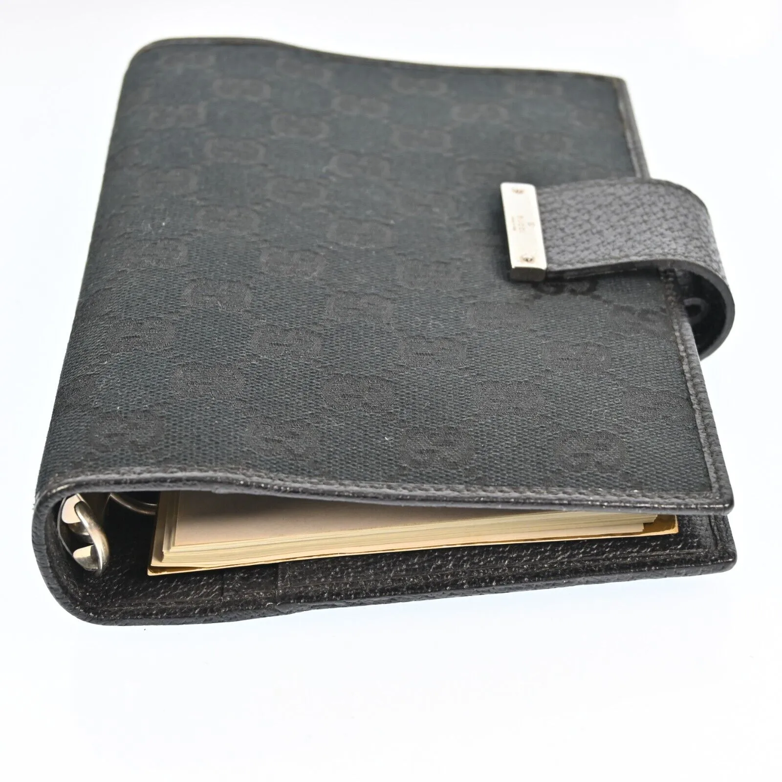 Gucci Gg Canvas Planner Cover Black