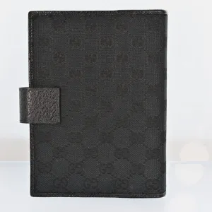 Gucci Gg Canvas Planner Cover Black