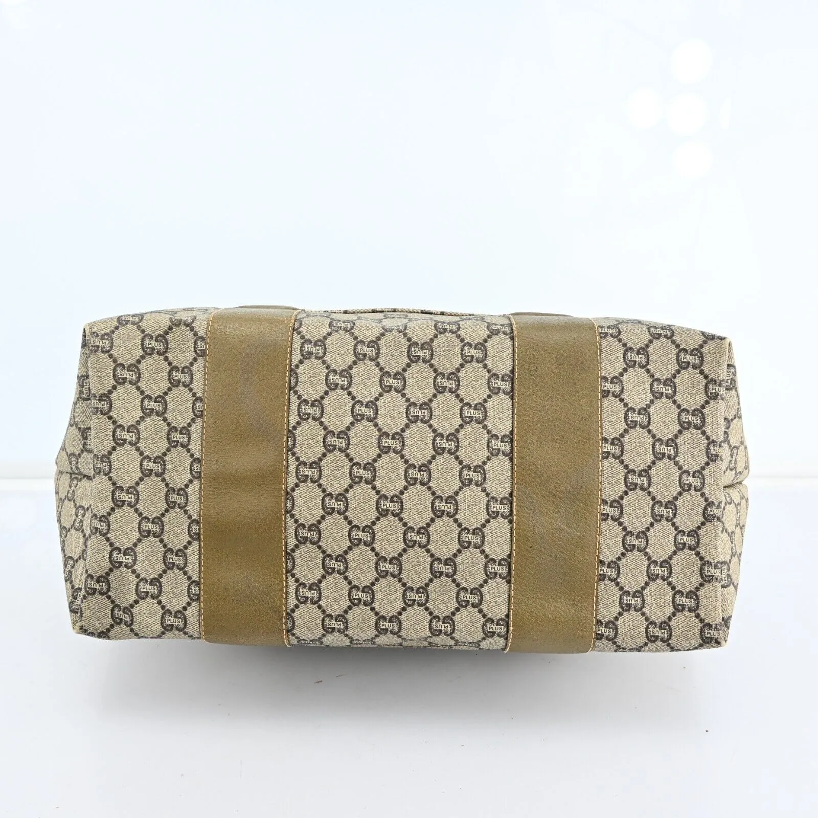 Gucci Plus Web Sherry Line Boston Bag