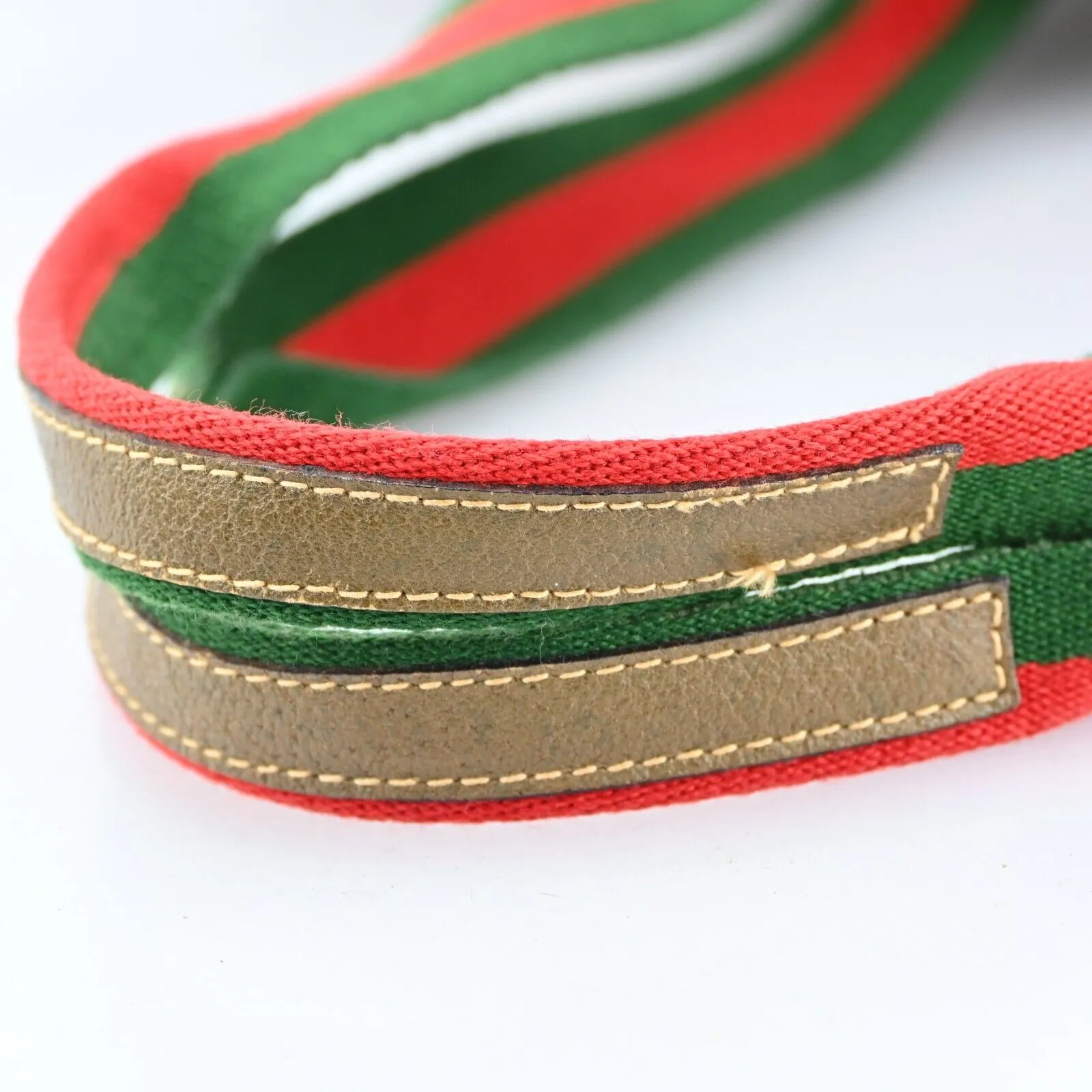 Gucci Plus Web Sherry Line Boston Bag