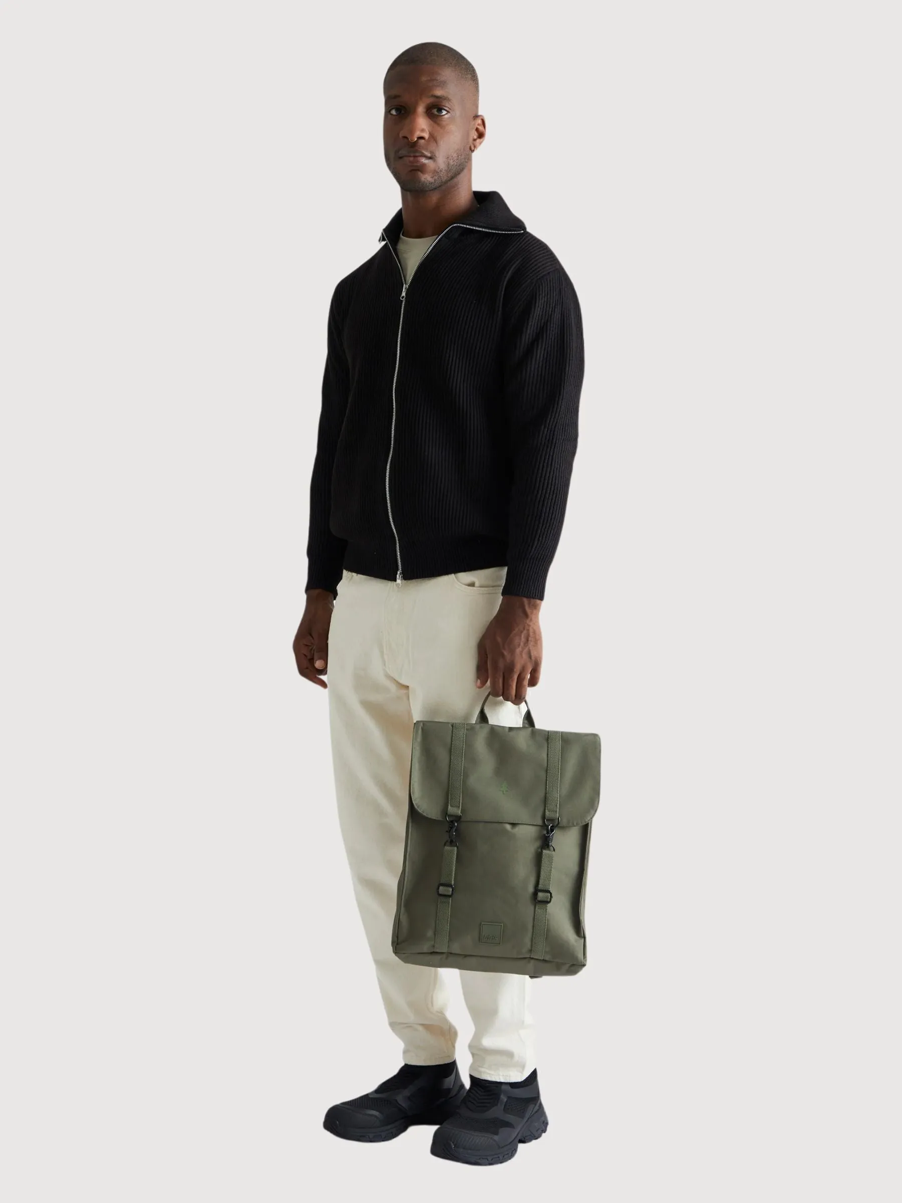 Handy Stripes Olive Backpack | Lefrik