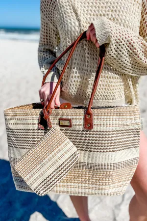 Jayla Beach Casuals Shoulder Tote - Natural