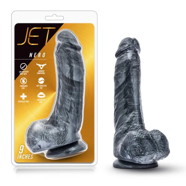 Jet Nero Carbon Metallic Black Dildo