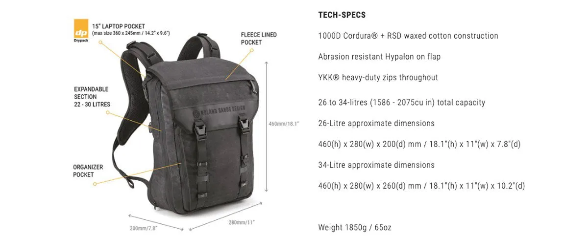 Kriega X RSD ROAM 34 Backpack