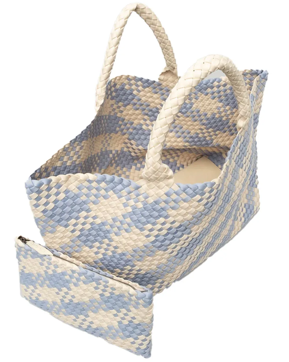 Large St. Barths Tote in Capri Plaid
