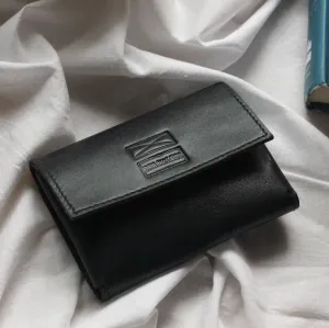 Leather Card Holder- Black