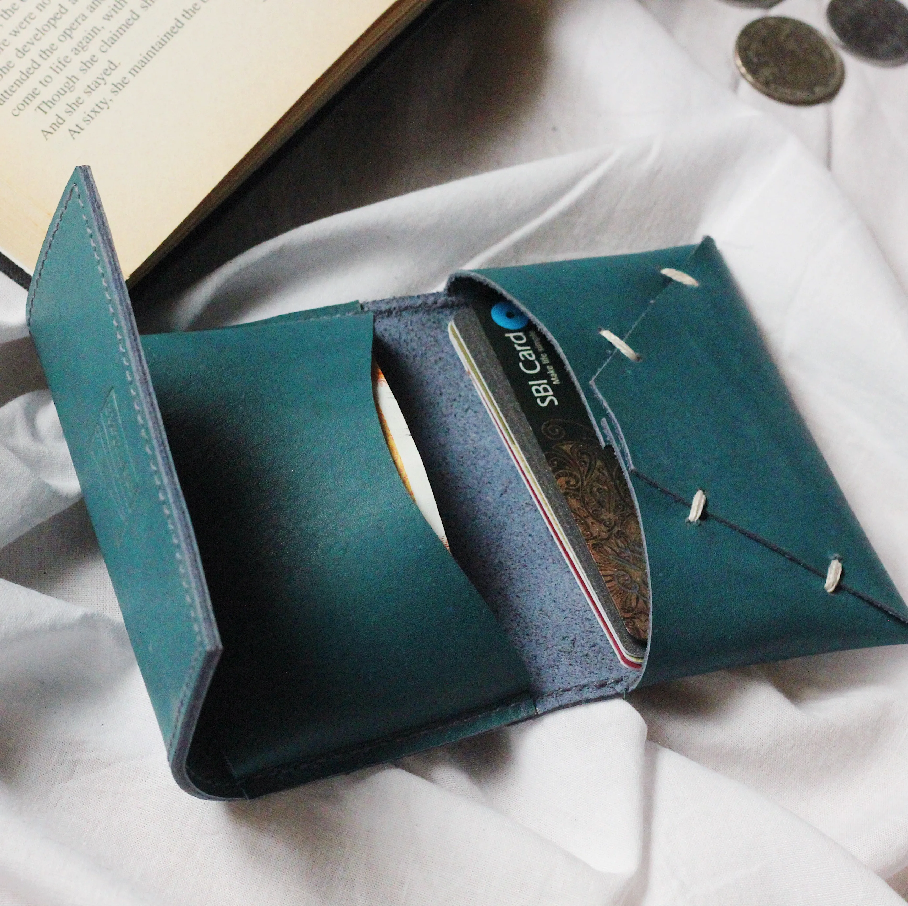 Leather Card Holder- Black