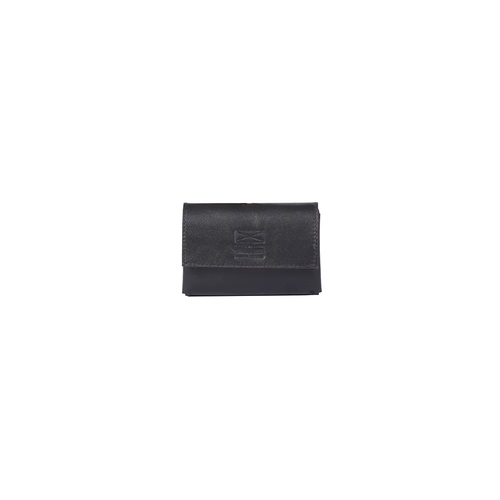 Leather Card Holder- Black