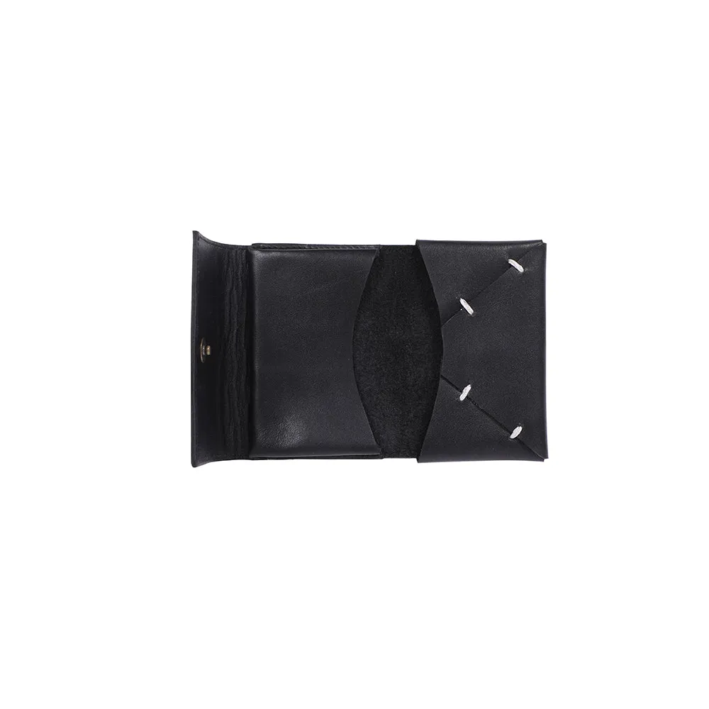 Leather Card Holder- Black