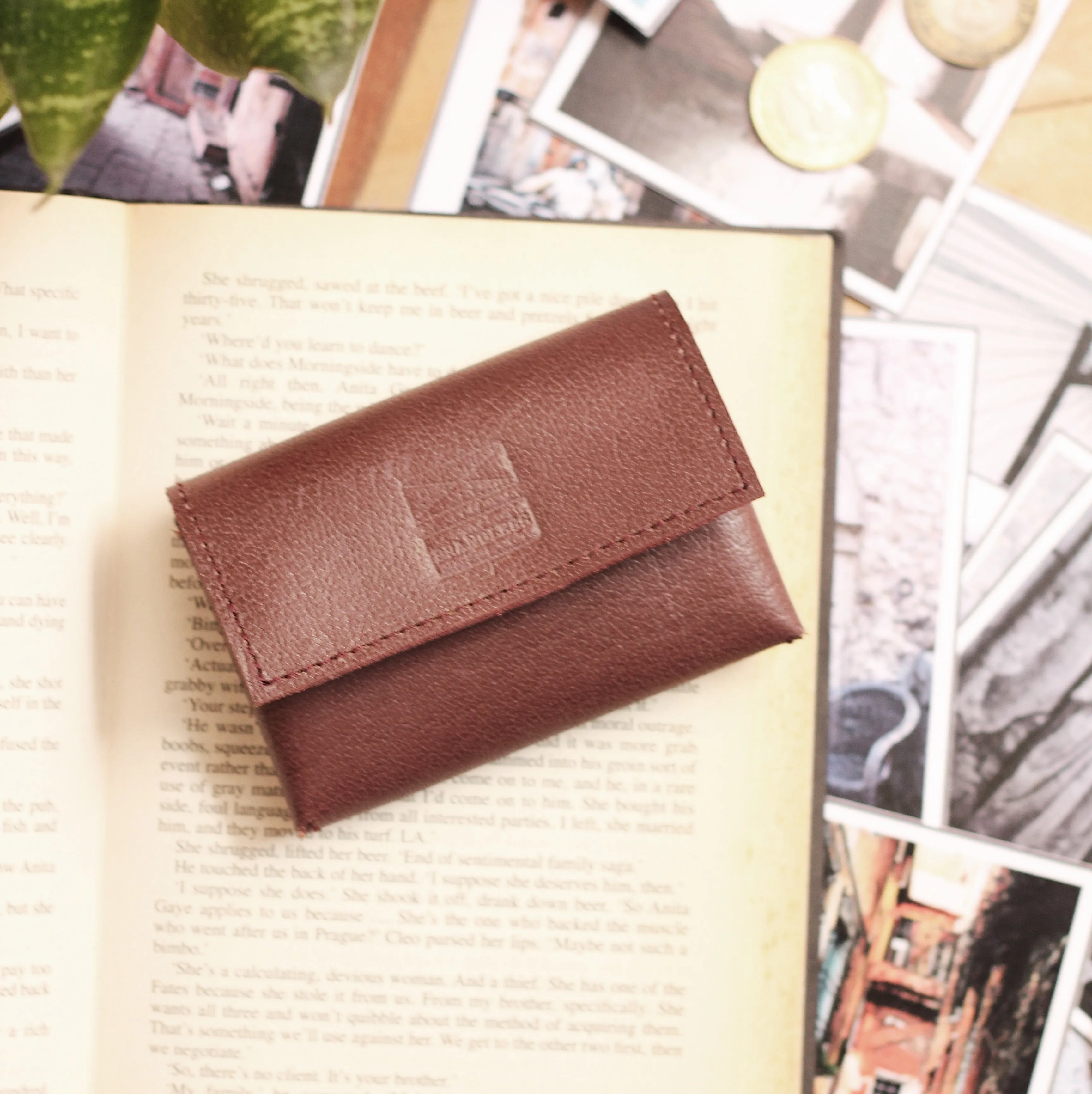 Leather Card Holder- Black