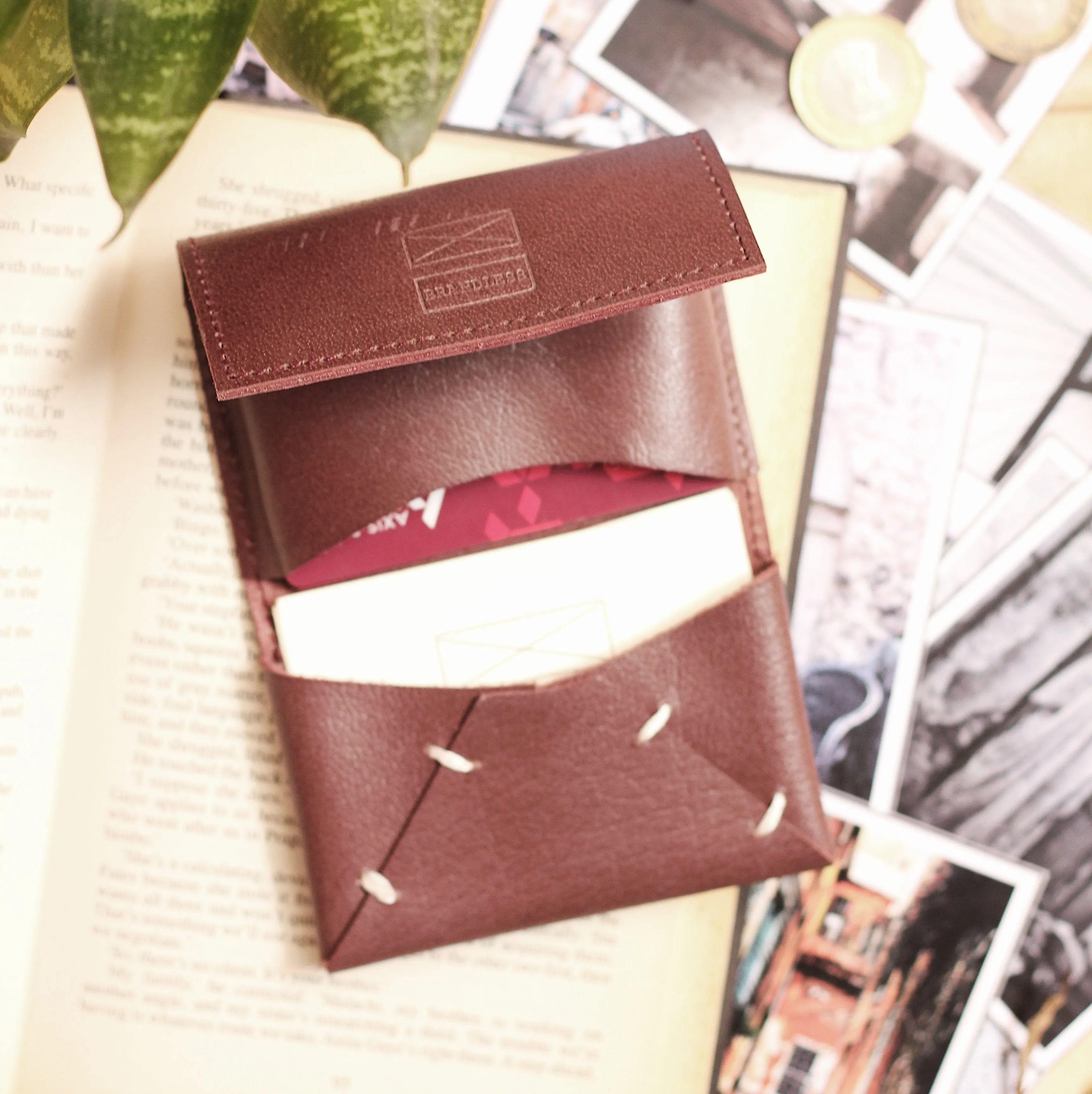 Leather Card Holder- Black