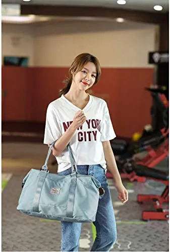 Light Blue Carry On Bag for Women with Wet Pocket, Travel, Leisure