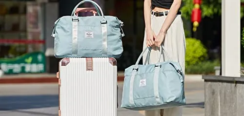 Light Blue Carry On Bag for Women with Wet Pocket, Travel, Leisure