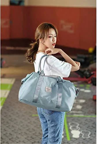 Light Blue Carry On Bag for Women with Wet Pocket, Travel, Leisure
