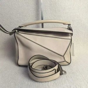 Loewe Puzzle Bag Ivory Leather Medium