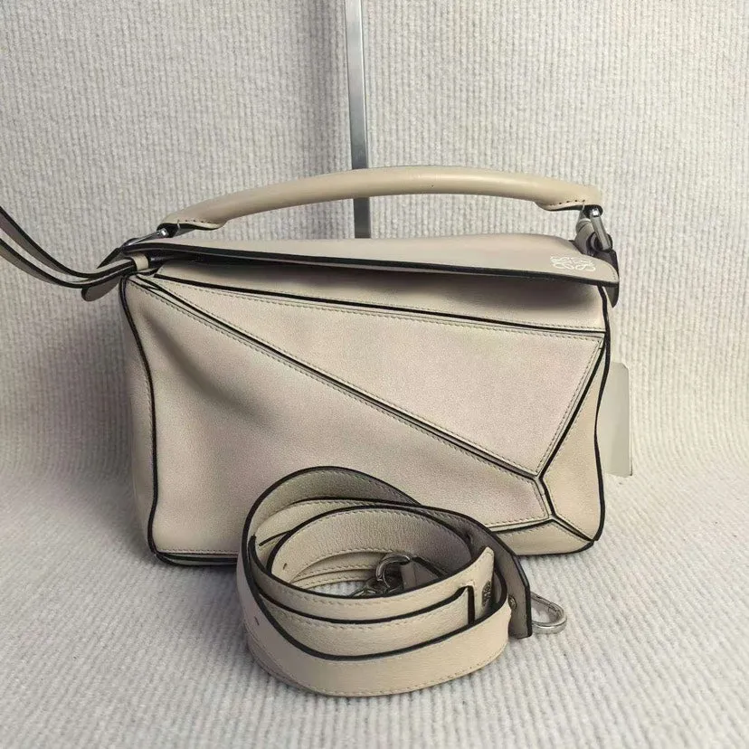 Loewe Puzzle Bag Ivory Leather Medium