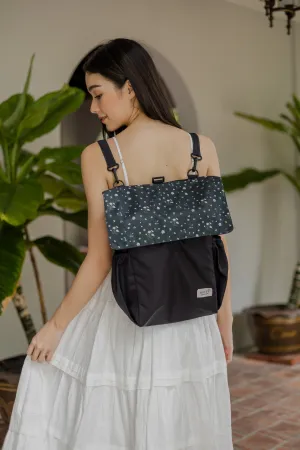 {{Lovetheark x Mori}} Chamomile Black Utility 4-Way Washable Bag 2.0