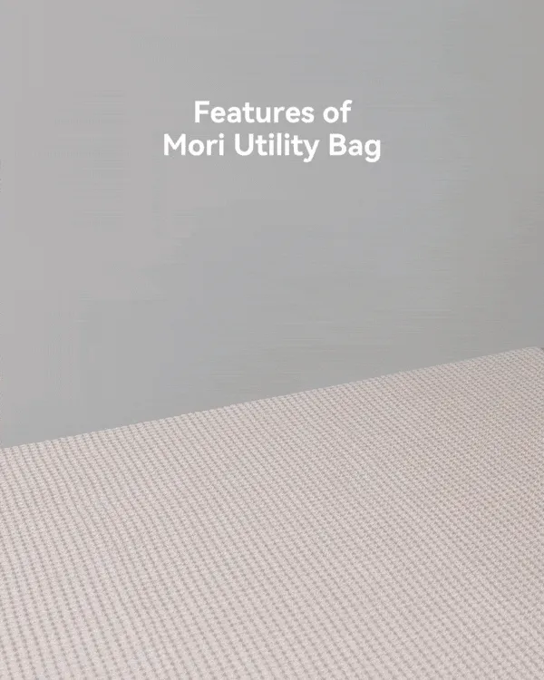 {{Lovetheark x Mori}} Chamomile Black Utility 4-Way Washable Bag 2.0