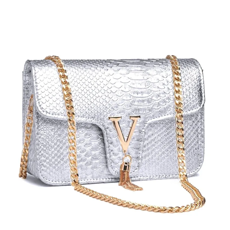 Luxury Crocodile Bags Leather Chain Crossbody/Shoulder Purse