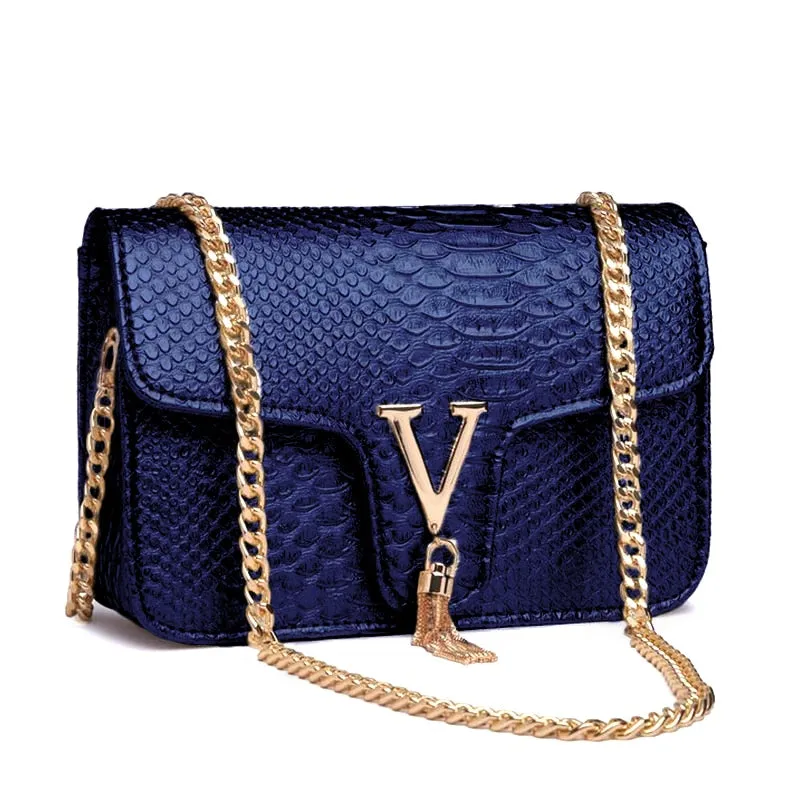 Luxury Crocodile Bags Leather Chain Crossbody/Shoulder Purse