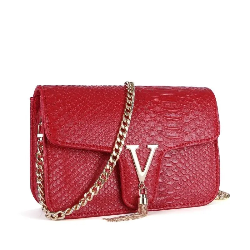 Luxury Crocodile Bags Leather Chain Crossbody/Shoulder Purse