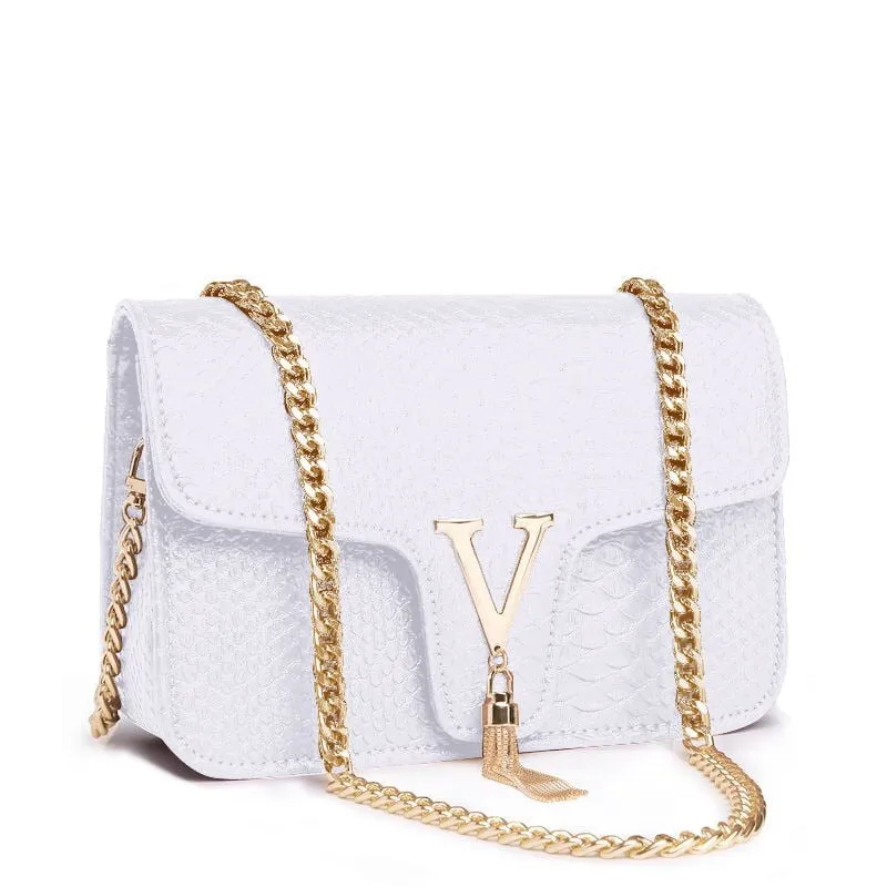 Luxury Crocodile Bags Leather Chain Crossbody/Shoulder Purse