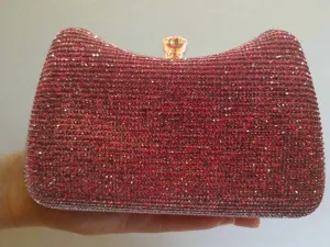 Maroon Fancy Clutch for Ladies