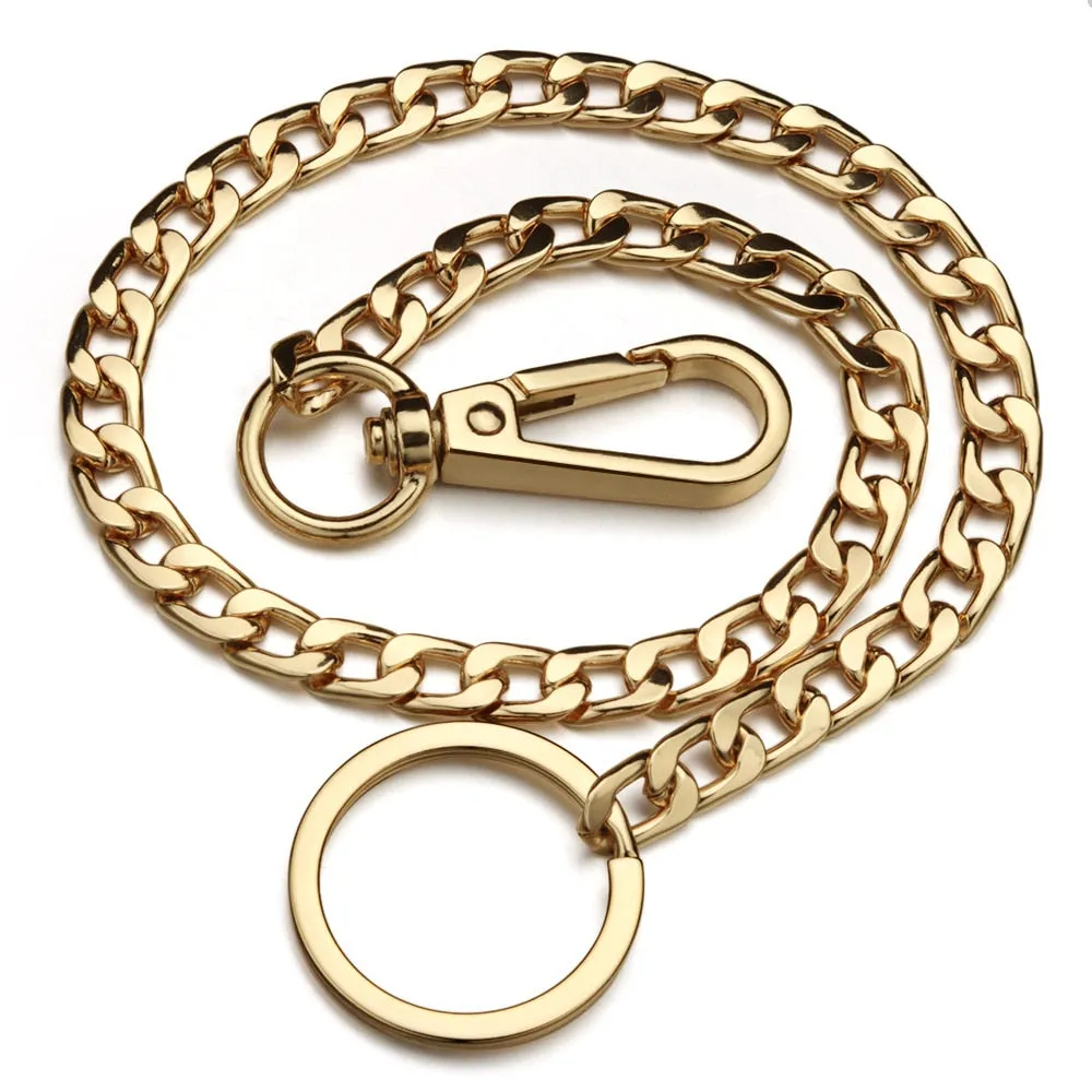 Metal Wallet Belt Chain - Gold