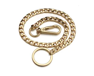 Metal Wallet Belt Chain - Gold