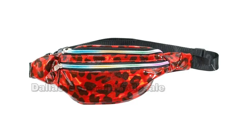 Metallic Animal Print Fanny Packs Wholesale