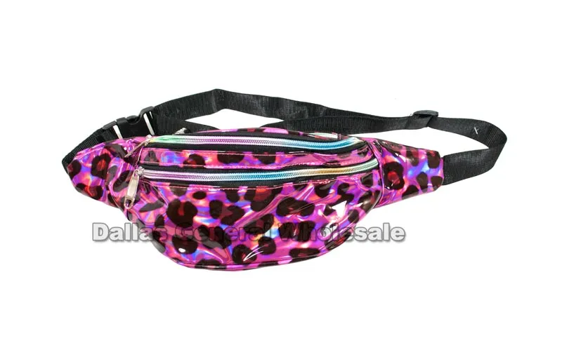 Metallic Animal Print Fanny Packs Wholesale