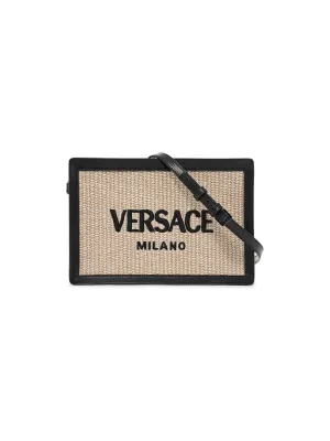 Milano Raffia Pouch Bag