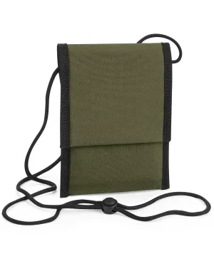 Military Green - Recycled cross body pouch