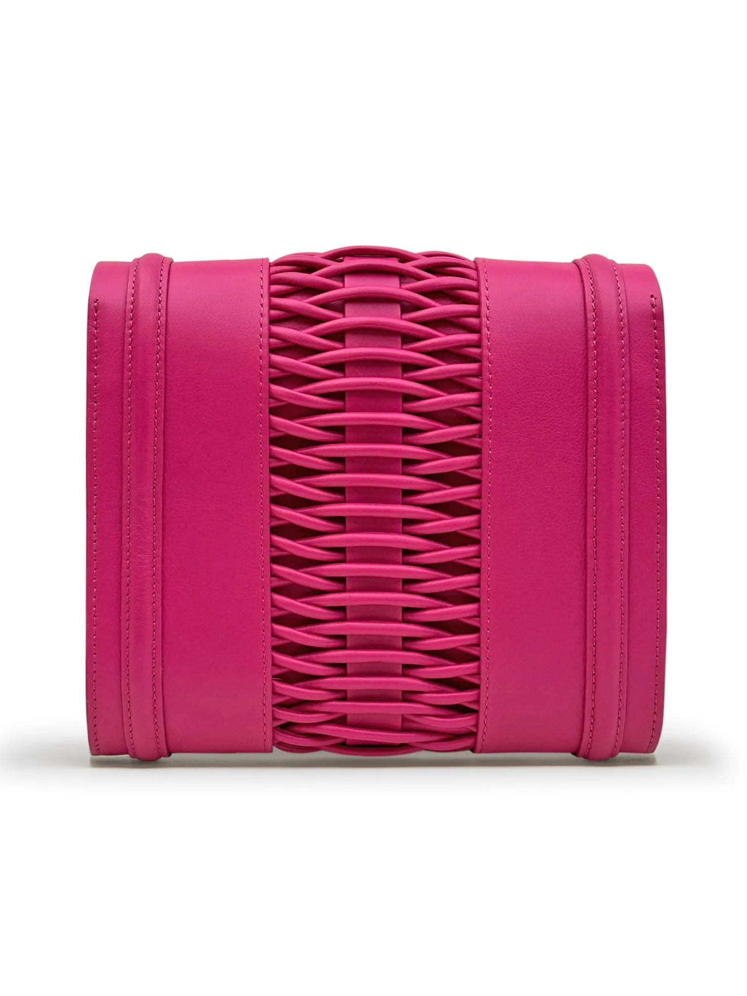 Mini Giovanna Braided Bag - Fuchsia