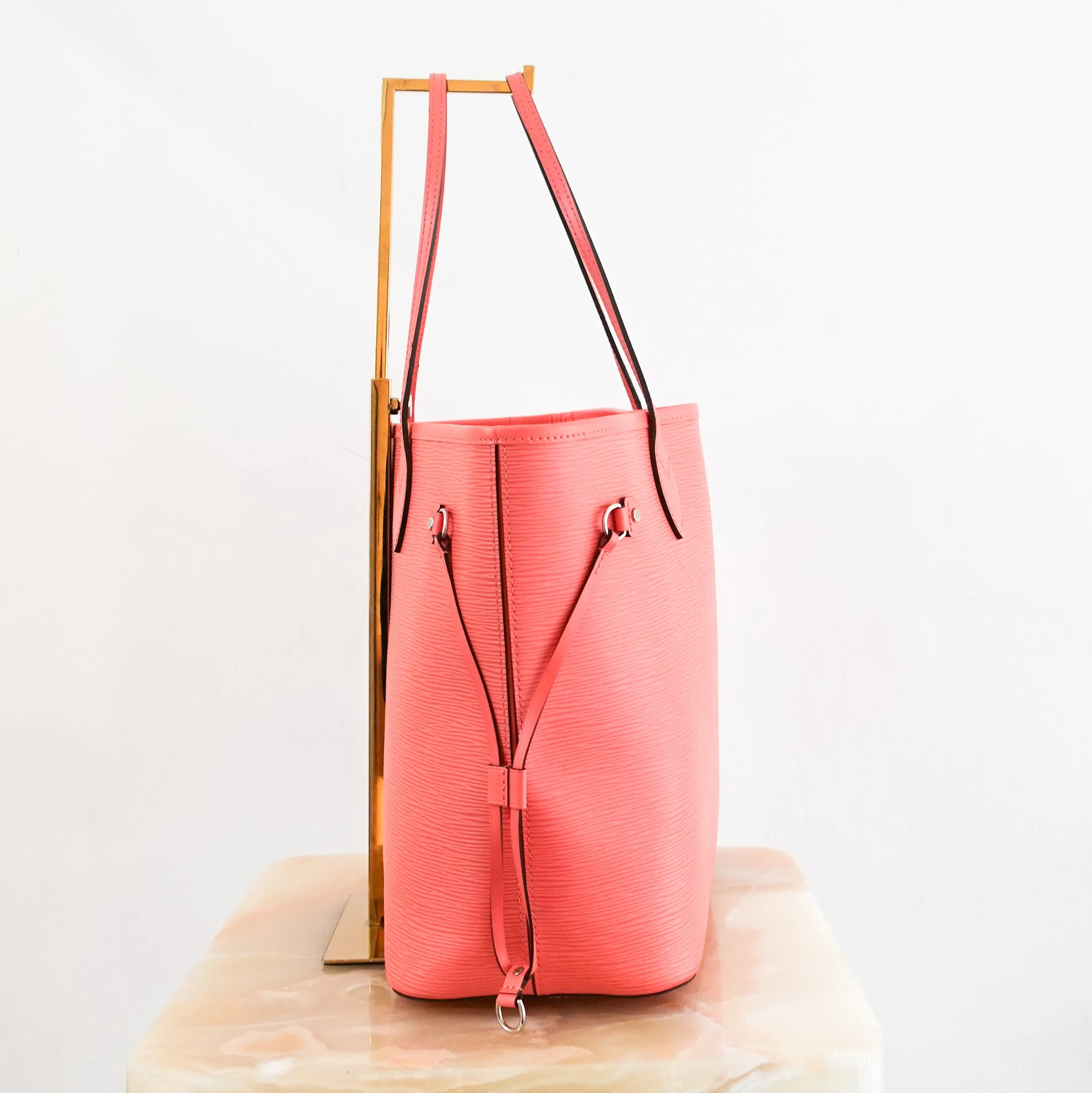 Neverfull Pink Leather Tote Bag RRP £1.4k
