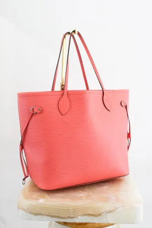 Neverfull Pink Leather Tote Bag RRP £1.4k