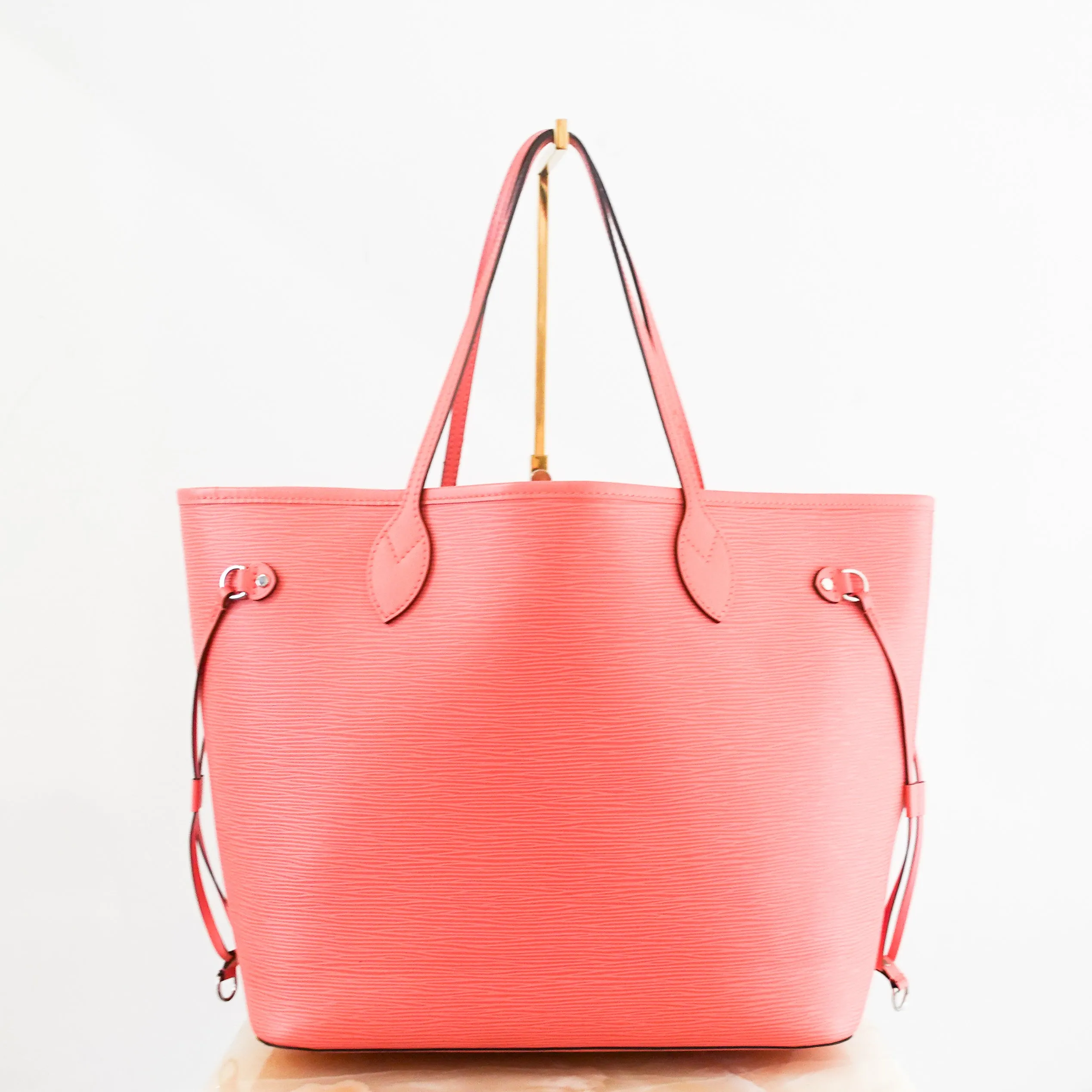 Neverfull Pink Leather Tote Bag RRP £1.4k