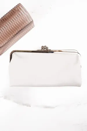 NGIL Twice as Nice Clutch Wallet in White